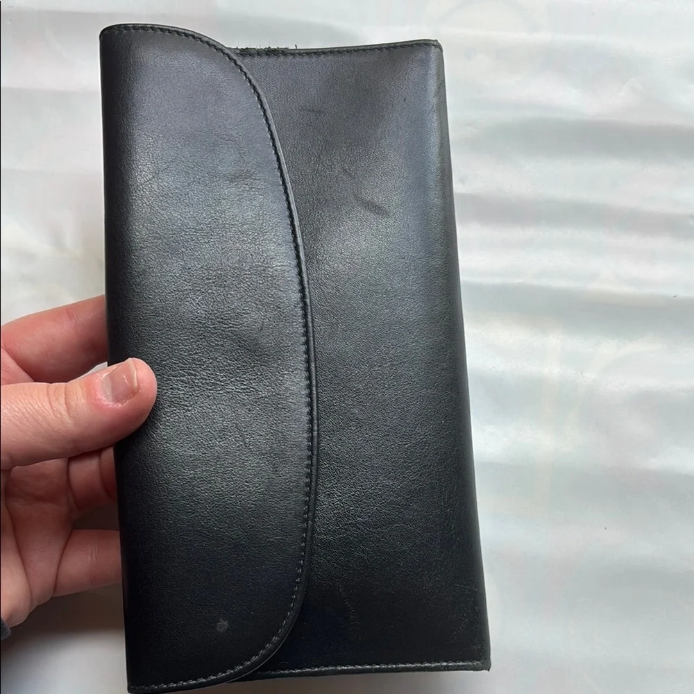 Sleek Black Leather Wallet